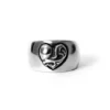 Anillo de banda con corazón Anillo de banda con corazón