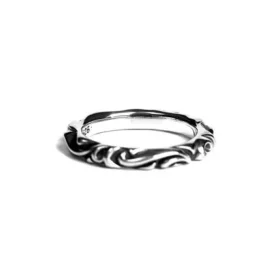 Anillo de banda con espiral de Chrome Hearts Scroll