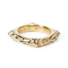 Anillo de banda SBT de oro de 22 quilates
