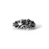 Anillo de corazón con Floral Cross Anillo de corazón con Floral Cross