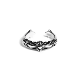 Anillo Double Floral Cross Baby