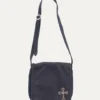 Bolso mensajero de cuero con Filigree Cross de Chrome Hearts