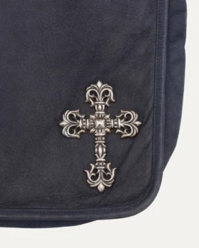 Bolso mensajero de cuero con Filigree Cross de Chrome Hearts