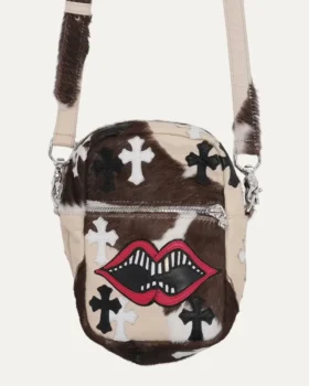 Bolso Taka de piel de vaca Matty Boy Chomper de Chrome Hearts