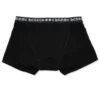 Boxer de algodón negro con jacquard en blanco y negro Boxer de algodón negro con jacquard en blanco y negro