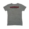 Camiseta Chrome Hearts con cuello en V y estampado en la espalda, gris/roja Camiseta Chrome Hearts con cuello en V y estampado en la espalda, gris/roja