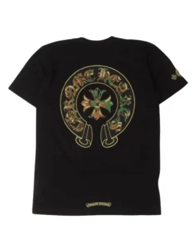 Camiseta de Chrome Hearts con estampado de camuflaje, Cemetery Cross y bolsillo