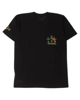 Camiseta de Chrome Hearts con estampado de camuflaje, Cemetery Cross y bolsillo