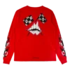 Camiseta de manga larga roja de Chrome Hearts Camiseta de manga larga roja de Chrome Hearts