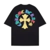 Camiseta negra con el logo de la cruz de Chrome Hearts Camiseta negra con el logo de la cruz de Chrome Hearts