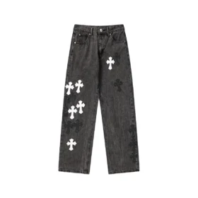 Chrome Hearts X Levis Vaqueros negros
