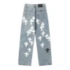 Chrome Style Levis Hearts Cyan Vaqueros Chrome Style Levis Hearts Cyan Vaqueros