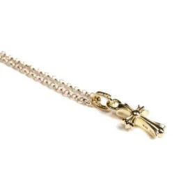 Colgante cruz Baby Fat de oro de 22 quilates