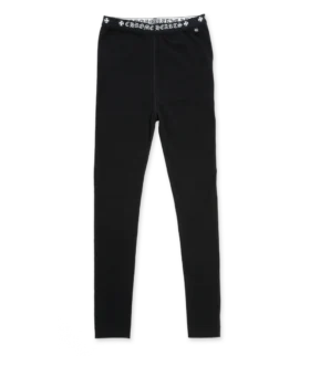 Leggings de algodón negros de Chrome Hearts