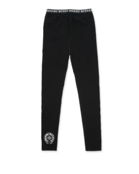 Leggings de algodón negros de Chrome Hearts
