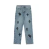 Pantalones de mezclilla de tela de cementerio Flairny de Chrome Hearts Pantalones de mezclilla de tela de cementerio Flairny de Chrome Hearts