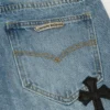 Pantalones de mezclilla de tela de cementerio Flairny de Chrome Hearts Pantalones de mezclilla de tela de cementerio Flairny de Chrome Hearts