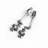 Pendientes colgantes Tiny E CH Plus con diamantes Pendientes colgantes Tiny E CH Plus con diamantes