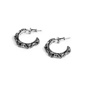 Pendientes de aro con cruz Pendientes de aro con cruz