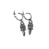 Pendientes de aro con forma de daga