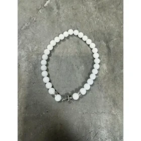 Pulsera con cuentas blancas Chrome Hearts Cemetery