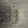 Pulseras con anillos dobles B de Chrome Hearts 