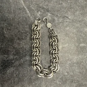 Pulseras con anillos dobles B de Chrome Hearts 