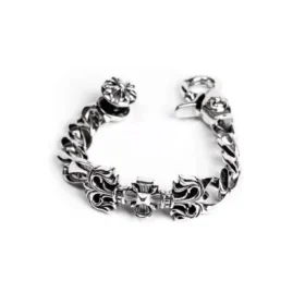 Pulseras con broche de cruz cuadrada de filigrana