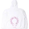Sudadera con capucha CH morada con purpurina