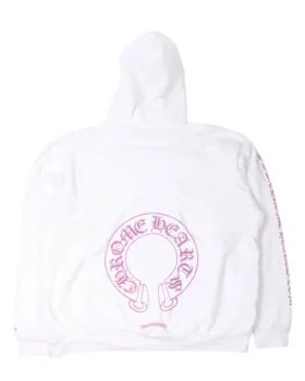 Sudadera con capucha CH morada con purpurina