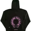 Sudadera con capucha CH Pink y el logotipo del Horse Show en negro Sudadera con capucha CH Pink y el logotipo del Horse Show en negro