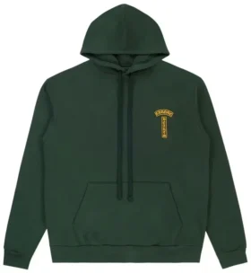 Sudadera con capucha Chrome Hearts T Bar verde/dorado