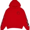 Sudadera con capucha Chrome Hearts X Matty Boy Flames Roja