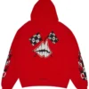 Sudadera con capucha Chrome Hearts X Matty Boy Flames Roja