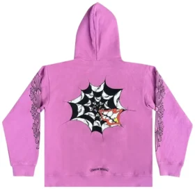 Sudadera con capucha Chrome Hearts X Matty Boy Web en color púrpura