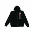 Sudadera con capucha y cremallera Chrome Hearts Black Foti Jarvis Block