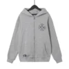 Sudadera con capucha y cremallera Chrome Hearts Grey Cross Floral Sudadera con capucha y cremallera Chrome Hearts Grey Cross Floral