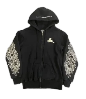 Sudadera con capucha y cremallera Chrome Hearts Rare Floral Cross Foti Sudadera con capucha y cremallera Chrome Hearts Rare Floral Cross Foti