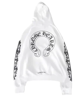Sudadera con capucha y cremallera con cruz de Chrome Hearts