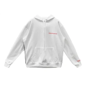 Sudadera con capucha y letras rojas con retrato de Laurie Lynn Stark de Chrome Hearts