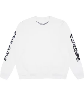 Sudadera con letras en el cuello de Chrome Hearts