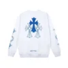 Sudadera de cuello redondo con el logo azul de Chrome Hearts Sudadera de cuello redondo con el logo azul de Chrome Hearts