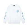 Sudadera de cuello redondo con el logo azul de Chrome Hearts Sudadera de cuello redondo con el logo azul de Chrome Hearts