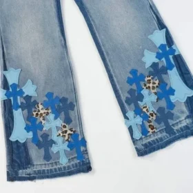 Vaqueros bootcut cruzados de Chrome Hearts