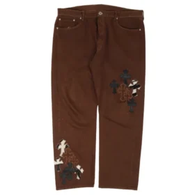 Vaqueros Chrome Hearts Levi’s con parches de cruces múltiples