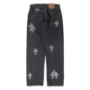 Vaqueros con Cross Patch de pelo de potro de Chrome Hearts Vaqueros con Cross Patch de pelo de potro de Chrome Hearts