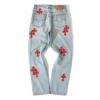 Vaqueros con parche rojo de Chrome Hearts Vaqueros con parche rojo de Chrome Hearts