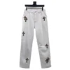 Vaqueros de Chrome Hearts en blanco y leopardo Vaqueros de Chrome Hearts en blanco y leopardo