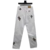 Vaqueros de Chrome Hearts en blanco y leopardo Vaqueros de Chrome Hearts en blanco y leopardo