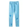 Vaqueros de denim azul claro de Chrome Hearts Vaqueros de denim azul claro de Chrome Hearts